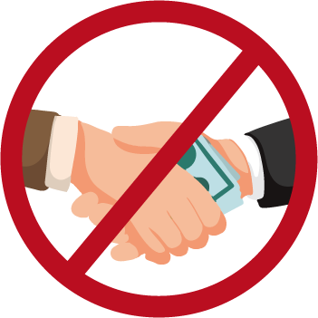 politica anti soborno icono